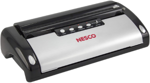Nesco VS-02 Black Food Vacuum Sealer with Starter Kit