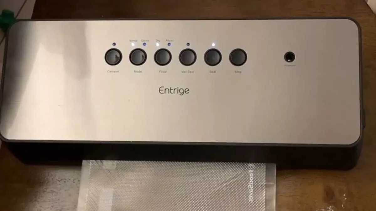 Automatic Stainless Steel Vacuum Sealer Machine by Entrige