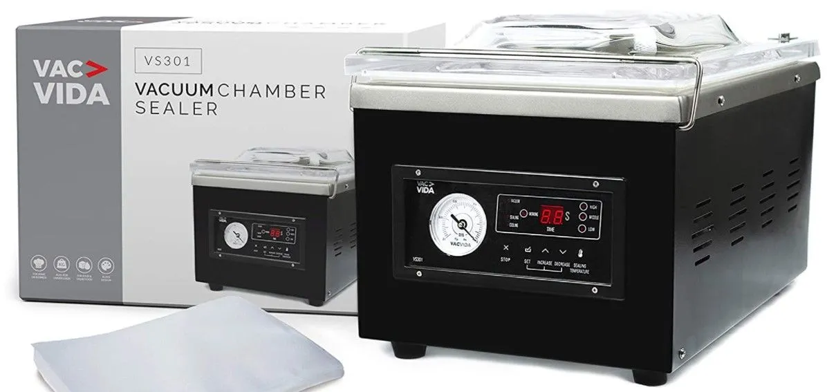 Vac-Vida VS301 Chamber Vacuum Sealer 100 Bags